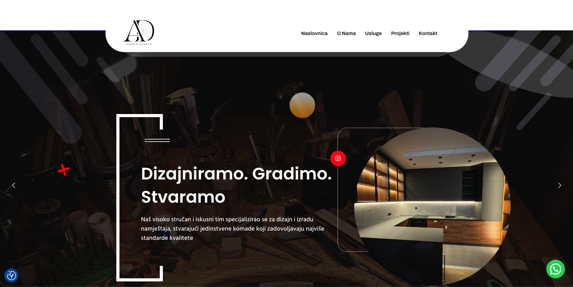 Arbor dizajn website